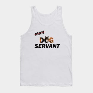 Man Dog Servant - Chihuahua oil painting word art Tank Top